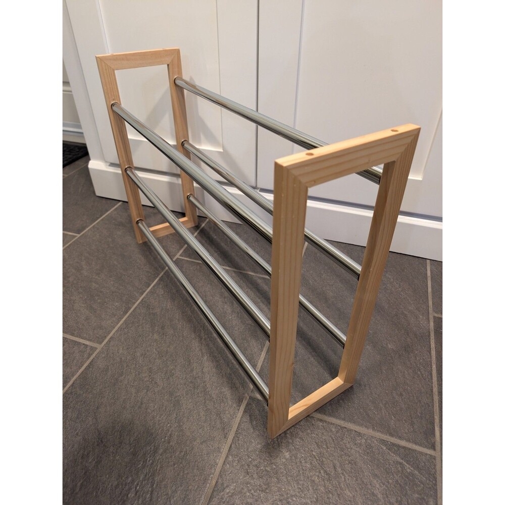 3-Tier Expandable Shoe Rack Adjustable Shoe Shelf Storage Organizer